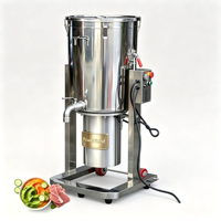 Mixeur Électrique Hachoir à Viande et Légumes, Mélangeur d'Oignons, d'Ail et de Gingembre, Robot Culinaire, Coupe-Légumes, Hachoir à Maïs, Moteur 3kW, Alimentation 220V/380V