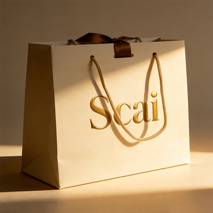 Bolsas de Regalo de Papel Kraft Personalizadas con Asas para Ropa y Ropa Interior, Personalizadas con su Propio Logotipo para Promociones - Product Image 2