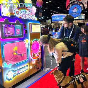 Sáng tạo không dùng tiền mặt kẹo bông Máy bán hàng tự động với SDK chức năng hội trường triển lãm hiện nay tùy chọn thú vị - Product Image 3