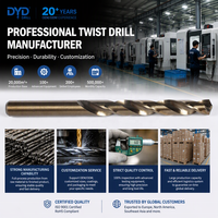 Forets hélicoïdaux droits HSS M2 M35 Cobalt entièrement affûtés, de haute qualité, directement d'usine, pour perçage rapide de l'acier inoxydable et des métaux, OEM