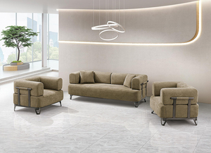 Sofá Compresible - Tapicería <span class=keywords><strong>de</strong></span> Terciopelo Afelpado con Cojines Decorativos, Comodidad Acogedora para Salas <span class=keywords><strong>de</strong></span> Estar Modernas <span class=keywords><strong>y</strong></span> Espacios Compactos - Product Image 4