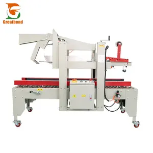 High Quality Automatic Flap Folding Case Sealer Large Square Express Boxes CE Closing Tape Fast Carton Packaging Sealing Machine