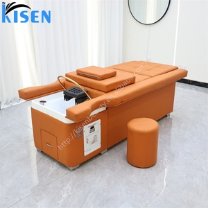 KISEN Foldable Electric Spa Shampoo <b>Bed</b> with Water Circulation for Hotels Gyms Outdoor Pedicure & Hair Wash Station Massage <b>Bed</b> - Product Image 2