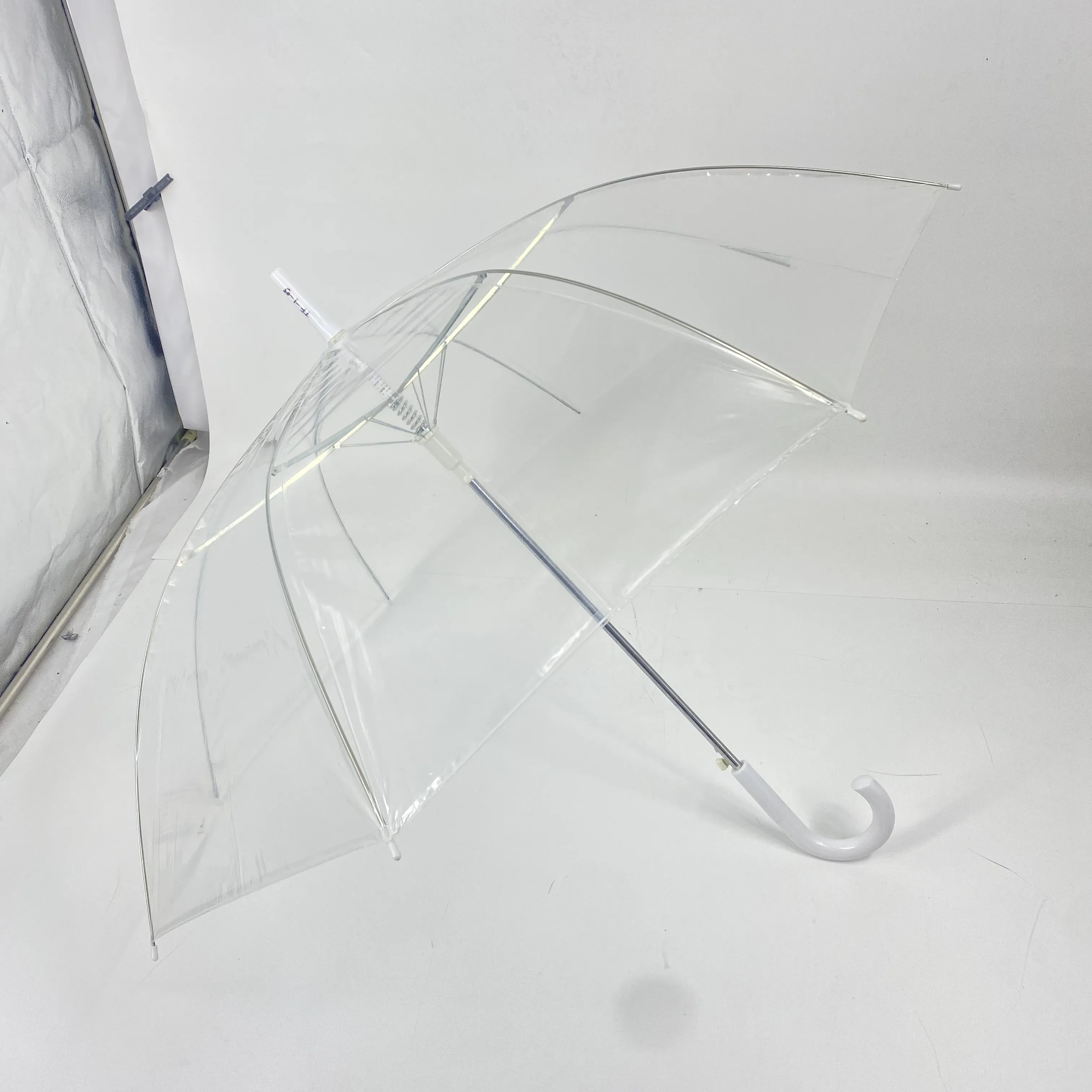 21 inch 8 panel Customized color wholesale clear transparent Umbrella straight