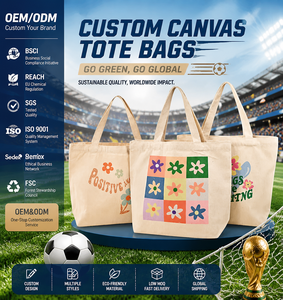Sac fourre-tout en toile <span class=keywords><strong>de</strong></span> coton 100% écologique pour femmes, grande capacité, personnalisable avec logo, sac à main décontracté pour le shopping - Product Image 1
