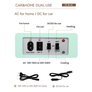 Mini-réfrigérateur portable 4L, refroidissement et chauffage pour bière, boissons, <span class=keywords><strong>lait</strong></span>, utilisation en voiture et à domicile, économie d'énergie - Product Image 5