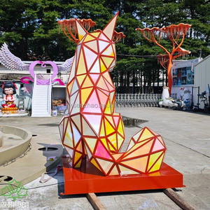 SENZHAO OEM Sculpture de renard en PC personnalisée, éclairage décoratif extérieur LED étanche IP65 pour aménagement paysager - Product Image 4