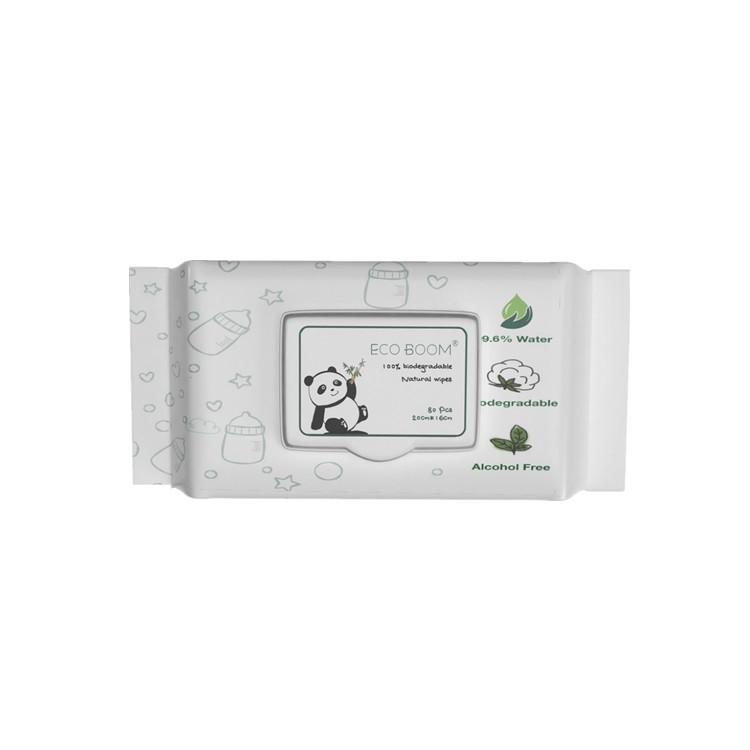 Принимаются OEM влажные салфетки с пользовательской этикеткой, биоразлагаемые бамбуковые салфетки, влажные салфетки для промывания чистой воды для детей