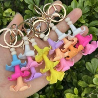 Nouveau porte-clés fleur de Puakenikeni hawaïenne 25 mm en argile polymère, perle florale Pikake, breloque de sac, pendentif de sac à main, accessoires de plage tropicaux