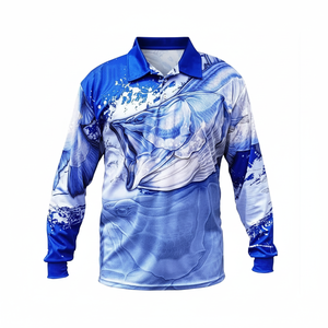 Jersey de pesca personalizado de fábrica Diseño de sublimación de manga larga Mejor venta Material de poliéster Tamaño XL MOQ bajo por FLEXFITENTERPRISES - Product Image 1