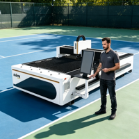 Nouvelle arrivée Raytu : Machine de découpe laser à fibre automatique 1500W/3000W/6000W, découpe haute vitesse de l'acier au carbone avec logiciel Cypcut et prise en charge des fichiers PLT