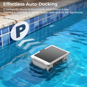 Skimmer et collecteur de feuilles automatiques sans fil, solaires et rechargeables Silver Home pour piscines <span class=keywords><strong>hors</strong></span> <span class=keywords><strong>sol</strong></span> et enterrées - Product Image 4