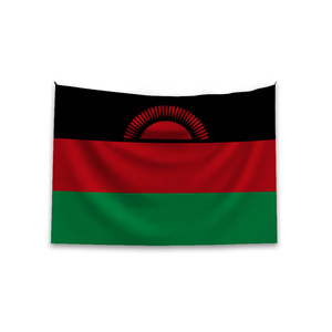 Promocional personalizado Malawi bandera 100% poliéster doble cara impresión decoración al aire libre Bandera Personalizada - Product Image 1