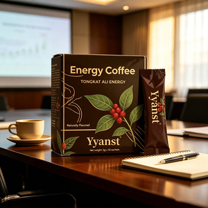 Fabricant OEM de café énergétique aux herbes personnalisé, café de soutien à la vitalité au Tongkat Ali avec logo personnalisé, marque privée, 2g portion individuelle - Product Image 6