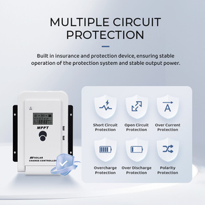 Contrôleur de chargeur solaire <span class=keywords><strong>MPPT</strong></span> <span class=keywords><strong>12V</strong></span>/24V Auto Gel plomb acide Joint d'inondation Batteries au lithium Double sortie USB Écran LCD 97% - Product Image 4