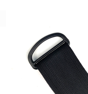 Preto ajustável cinto fivelas com plástico forte Loops retângulo anéis pacote acessórios metade D anéis - Product Image 5
