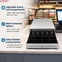 GSAN 5 Bill Tiroir-caisse électronique pour comptoirs de vente au détail et de restaurant RJ11