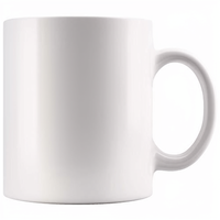 Mug en céramique brillant personnalisé avec logo, 11 oz, couleur vive, tasse à café pour café, promotion de bureau