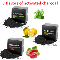 Polvo Blanqueador Dental de Carbón Natural de Color Negro de 30g, Marca Privada Personalizada