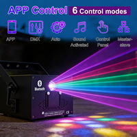 Projecteur laser d'intérieur 3W RGB à faible bruit avec application Bluetooth et système de refroidissement silencieux pour mariages et fêtes