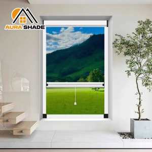 <span class=keywords><strong>Moustiquaire</strong></span> à enroulement pour fenêtre, en fibre de verre, avec cadre en aluminium, prix usine - Product Image 5