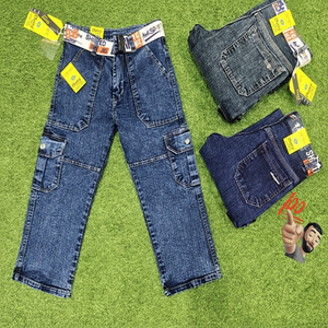 Jeans coupe droite pour garçons directement du vendeur entier Look décontracté de haute qualité élégant - Product Image 1