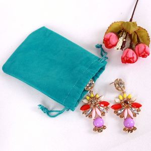 Pochette cadeau en tissu velours de haute qualité, personnalisée, avec cordon de serrage, pour bijoux, logo personnalisé pour bracelets, bagues, boucles d'oreilles - Product Image 6