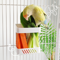 Panier de rangement en peau de tigre et pivoine pour mangeoire à oiseaux, suspendu pour fruits/légumes, fournitures de qualité pour oiseaux