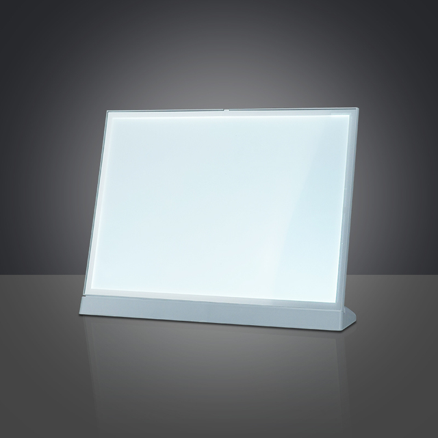 Slim Rechargeable Acrylic LED Light Box with 5000 Lumens Dustproof Frame for Restaurant Advertising