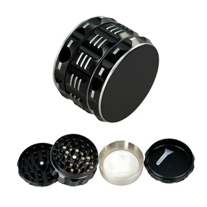 Broyeur manuel moderne en alliage de zinc à quatre couches de 63mm pour accessoires de fumer pour le tabac et les herbes - Product Image 4