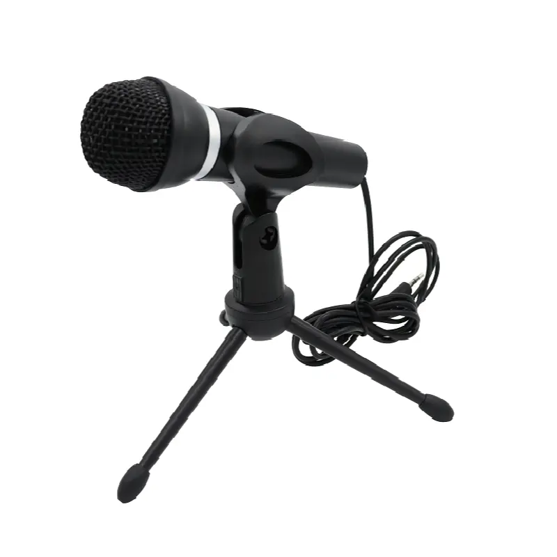3.5mm Universal Microphone Wired Home Stereo Desktop MIC For PC YouTube Video Chatting Gaming Podcasting Recording Meeting