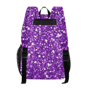 2025 New Arrival Sports Custom Large Sublimated logo Glitter Transparent PVC Clear Leisure Large Size School Bag - Product Image 3