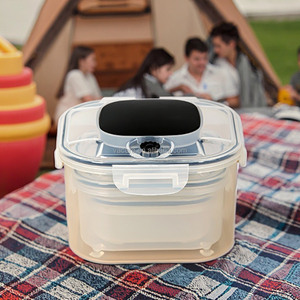 Vacare-Caja Bento de vacío para microondas, contenedor de almuerzo de viaje portátil, almacenamiento de alimentos cuadrado multifuncional de PP con tapa de vacío - Product Image 1