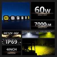 Barre lumineuse LED Zhenxin 9 pods 540W RGB DRL, pods lumineux tout-terrain connectables pour Jeep Wrangler JK Tundra UTV Pickup, équipement d'origine OEM