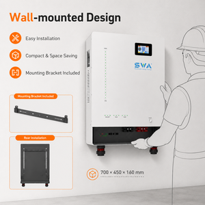 Batería Solar <span class=keywords><strong>SWA</strong></span> ENERGY Avanzada de 10.24kWh LiFePO4, Montaje en Pared, CAN, <span class=keywords><strong>8500</strong></span> Ciclos, Certificación UL9540, Solución para Proyectos - Product Image 1