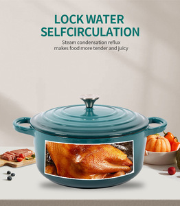 11pcs/7 <strong>Pots</strong> Enamel Cast Iron Cookware <strong>Set</strong> Eleven Pieces Multi-Function Frying Pan and Stew <strong>Pot</strong> for Home Kitchen Use - Product Image 3