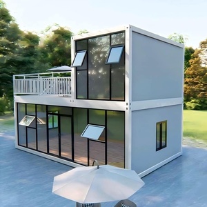 บ้านสำเร็จรูปเคลื่อนย้ายได้ โครงสร้างเหล็กหรูหรา แบบแผ่นเรียบ บรรจุในตู้คอนเทนเนอร์ สำนักงานสำเร็จรูป วิลล่าสำเร็จรูป โรงแรมแบบถอดประกอบได้ - Product Image 3