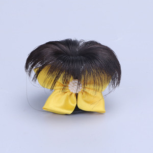 Pinza de <span class=keywords><strong>pelo</strong></span> BB con lazo para bebé, decoración a cuadros de Color sólido, bonita peluca para bebé, accesorios para el cabello con lazo para niñas y niños - Product Image 4