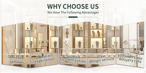 Custom Luxury Marble Jewelry <b>Cabinet</b> <b>Display</b> LED <b>Lighting</b> for Store Design or Counter <b>Display</b> - Product Image 4
