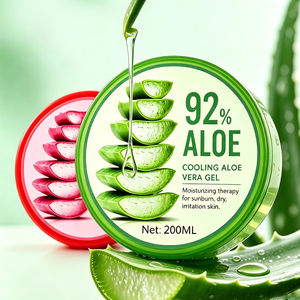 Gel réparateur naturel doux à l'<span class=keywords><strong>aloe</strong></span> <span class=keywords><strong>vera</strong></span> pour peaux sèches, éclaircissant, hydratant, soin après-<span class=keywords><strong>soleil</strong></span> à l'hamamélis et à l'eau <span class=keywords><strong>de</strong></span> rose - Product Image 1