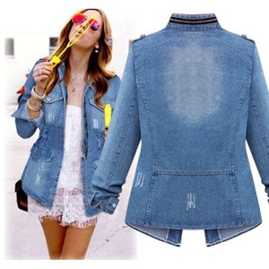 Veste en Jean Tendance à Poches Multiples pour Femme de Style Européen et Américain, Vente à Succès pour le Commerce Extérieur Transfrontalier - Product Image 5