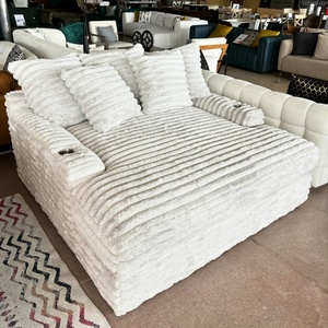PZ HOME Mobili di Lusso Divano Componibile a L da <span class=keywords><strong>Soggiorno</strong></span> con Chaise Longue Extra Comoda in Morbido Tessuto di Velluto a Coste - Product Image 1