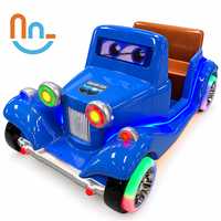 Nouveauté Joy2fun : Manège rétro à monnayeur pour enfants avec lumières LED colorées, manège électrique de dessin animé pour aire de jeux pour enfants