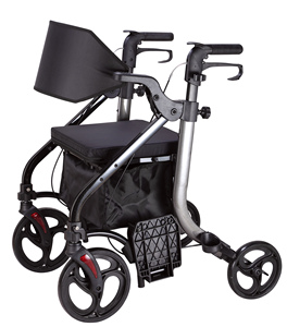 <span class=keywords><strong>Andador</strong></span> con <span class=keywords><strong>Asiento</strong></span> Plegable Ligero de Aluminio, <span class=keywords><strong>Andador</strong></span> de <span class=keywords><strong>Cuatro</strong></span> <span class=keywords><strong>Ruedas</strong></span> para Adultos con Reposapiés, Silla de <span class=keywords><strong>Ruedas</strong></span> 83.5-98.7cm TWA-9269 10cm - Product Image 1