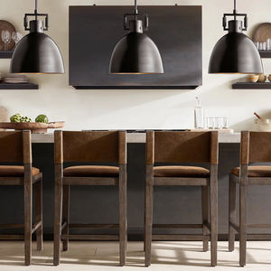 Luminaire suspendu de style mécanicien industriel, en <span class=keywords><strong>laiton</strong></span> <span class=keywords><strong>brossé</strong></span>, abat-jour en métal en forme de dôme, luminaire mécanique, cloche en métal pour mécanicien, luminaire suspendu - Product Image 3