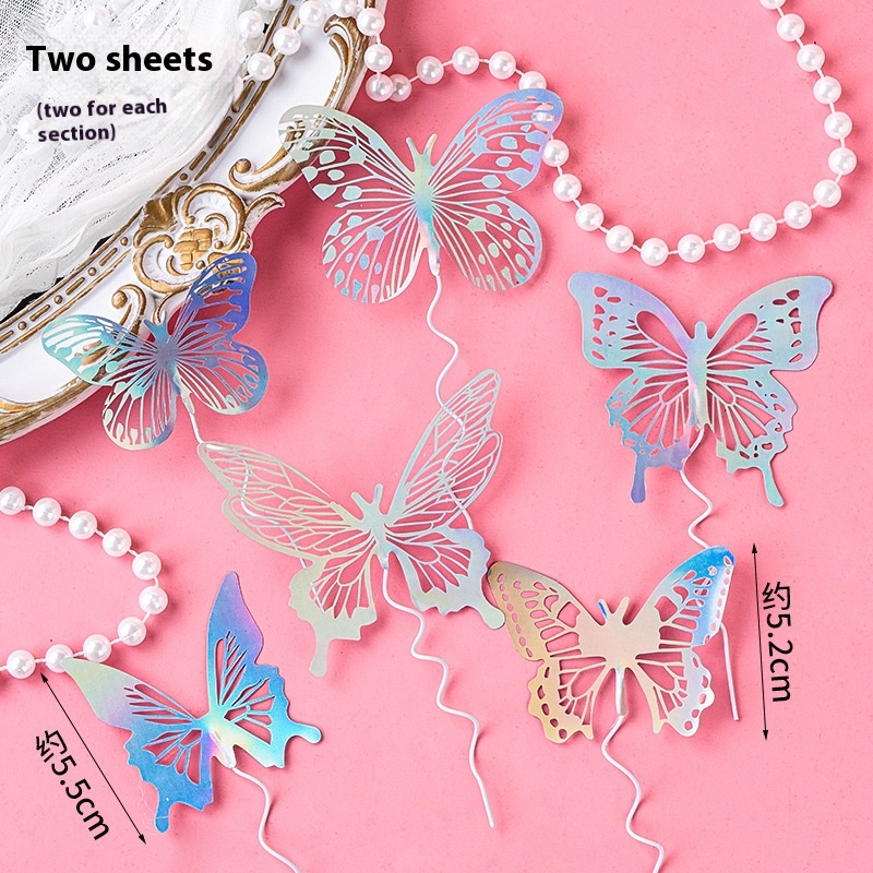 Colorful Butterfly Cake Decorating Supplies for Holiday Anniversary Birthday Parties for Dessert Table Decorations