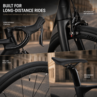 Vélo de route en fibre de carbone RS-22S 700C, 22 vitesses, léger, pour la course, avec pneus 700x28C et roues en alliage pour adultes