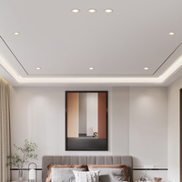 Spot LED Encastré en Aluminium pour Plafond, Éclairage Intérieur de Gros à Trois Couleurs Changeantes