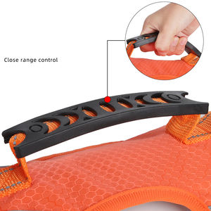 ソフト通気性エアメッシュ防水オックスフォード調節可能なペットハーネスベスト反射プルなしハンドル付きビッグドッグハーネス - Product Image 5