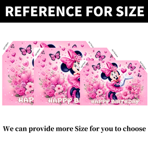 Décorations et fournitures de fête : Bannière et toile de fond <span class=keywords><strong>Minnie</strong></span> et Mickey <span class=keywords><strong>Mouse</strong></span> pour fête d'enfants, Joyeux Anniversaire Mickey - Product Image 4